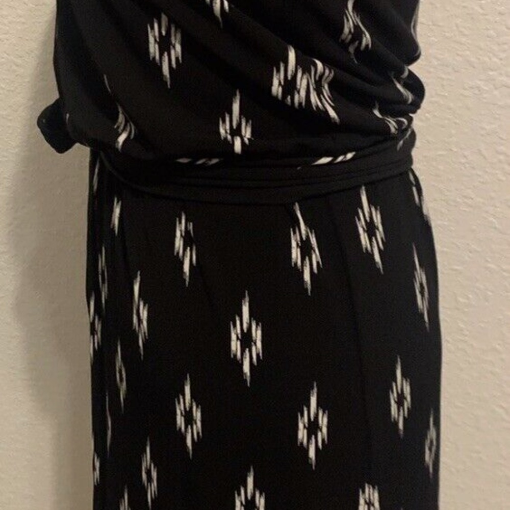 White House Black Market Geometric Print Strapless Party Sun Dress Women's XXS - Picture 6 of 13